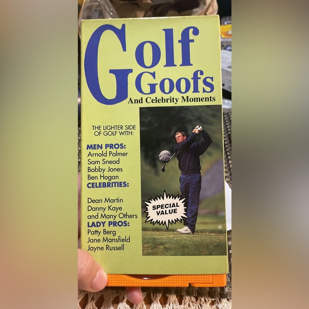 "Golf Goofs and Celebrity Moments" New for '93" VHS